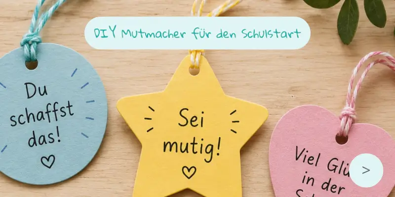 DIY Mutmacher für den Schulstart DIY Mutmacher für den Schulstart